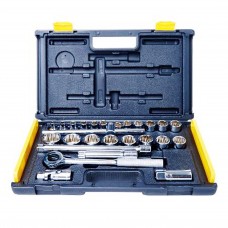 Stanley 27-Piece 1/2'' Drive Socket Set - Inch